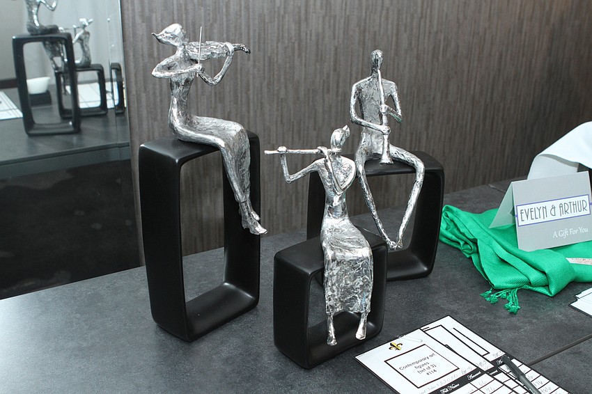 Art pieces were available at the silent auction.