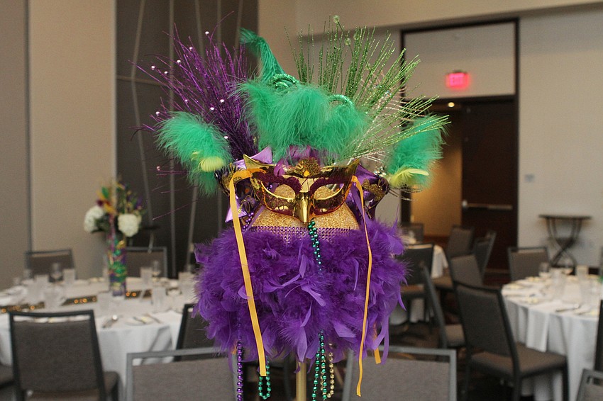 The night had New Orleans decor.