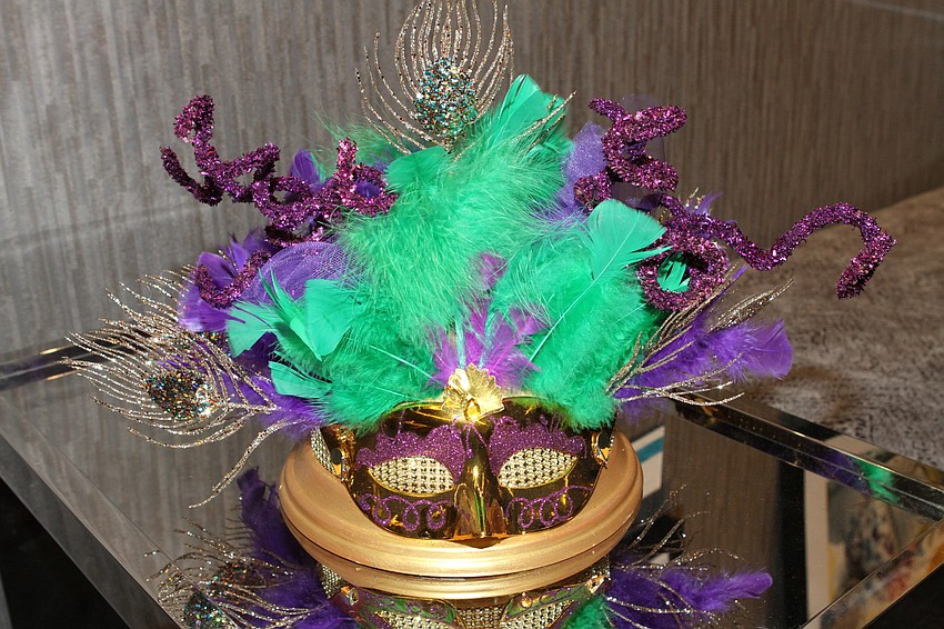 The night had New Orleans decor.