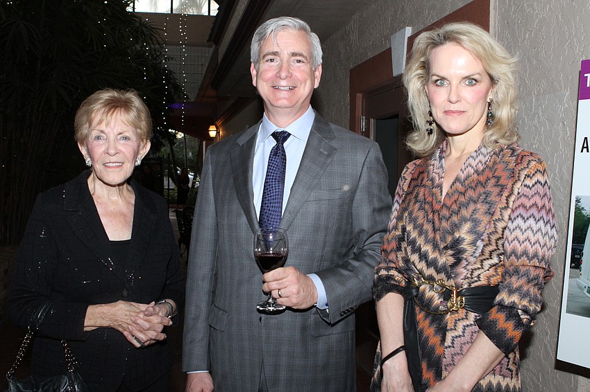 Dorothea Morris, David Brackett and Lesley-Ann Morris