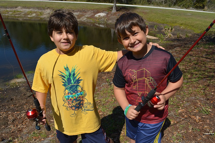 Tyler and Leo Ozgun, of Lakewood Ranch, walked from their home in Greenbrook to attend the seminar. 
