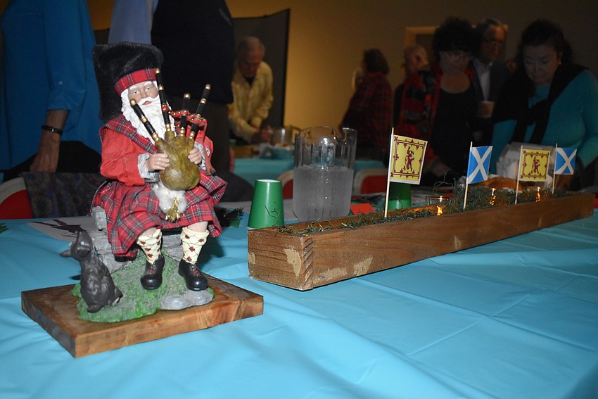 Scottish decorations were everywhere.