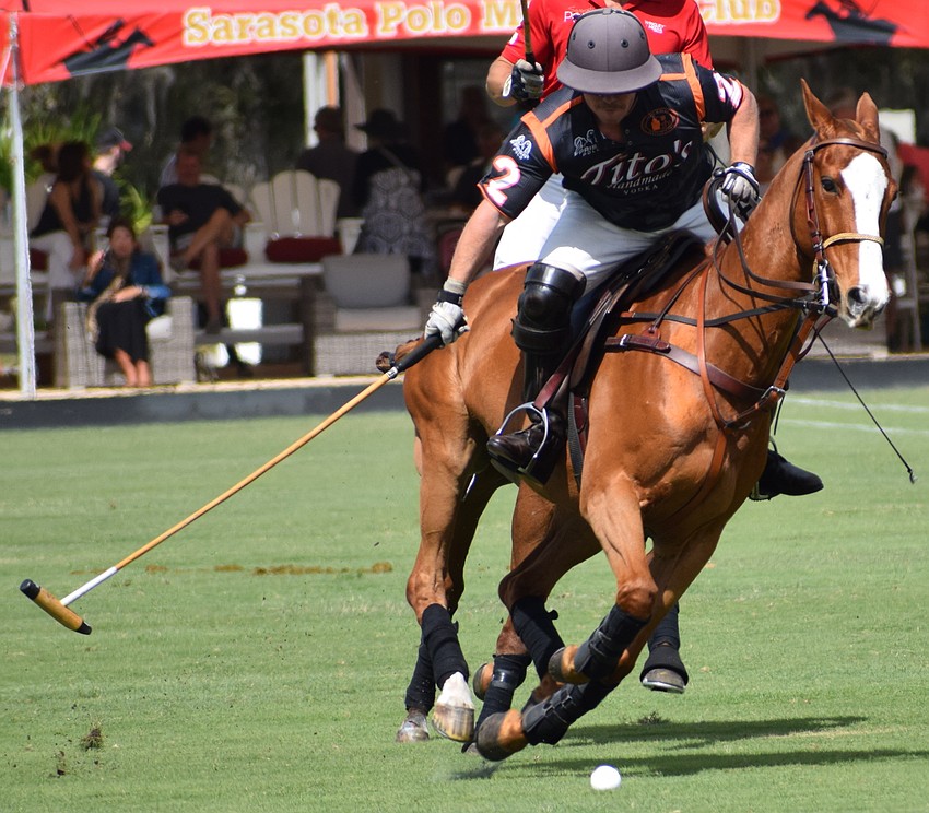 James Uihlein charges up the field on his way to a goal.