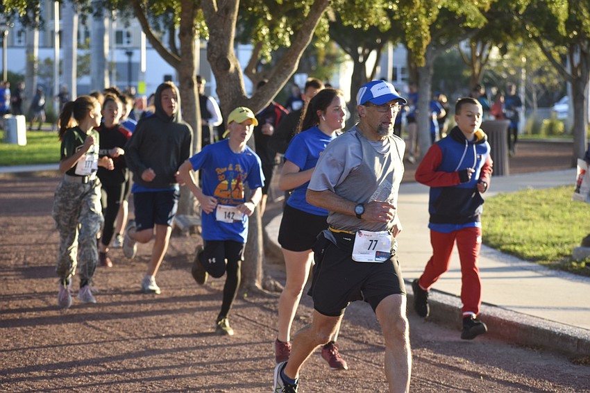 The race had 240 runners.