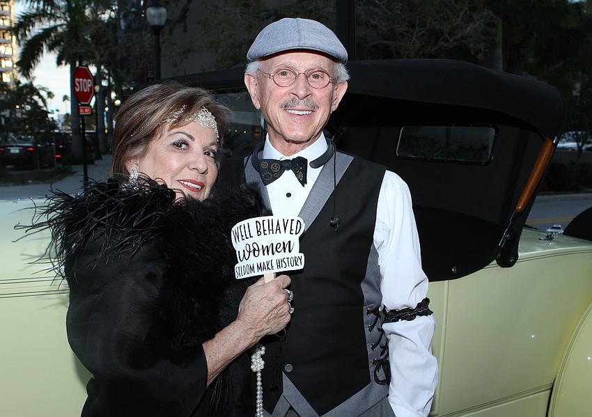 Chair Marie Kropp and Dickie Smothers