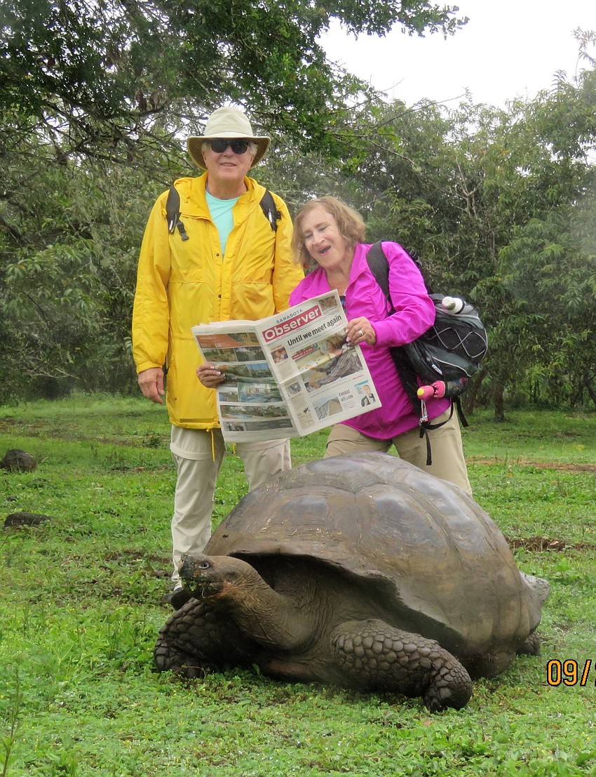 Galápagos Islands | Mike and Diane Geramanis & Herbie the tortoise