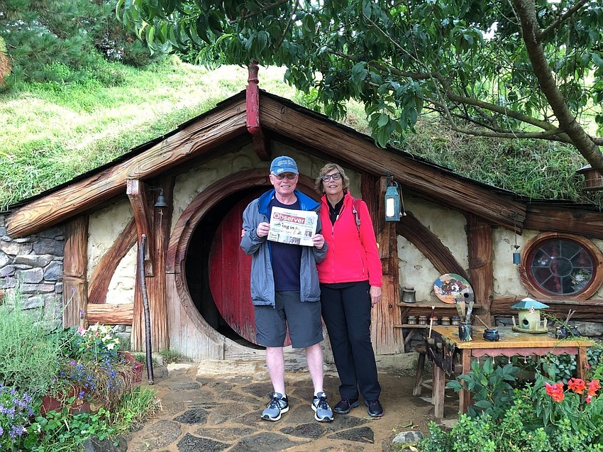Hobbiton set from the Lord of the Rings movies on South Island, New Zealand | Ken Schneier and Cynthia Craig