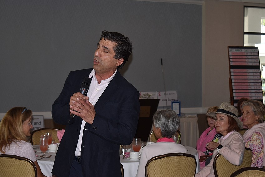 Roberto Borgatti, a golf pro, wowed the crowd with a brief opera performance.