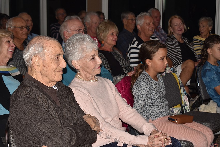 Residents and guests were engaged in the concert.