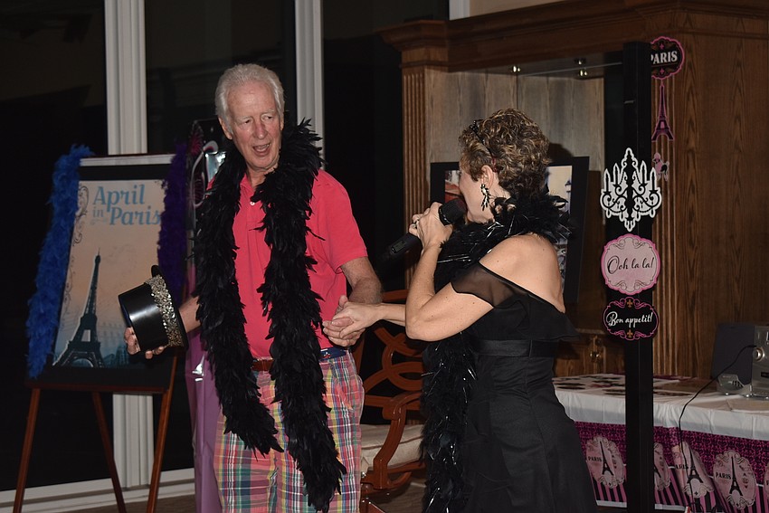 Bob Long shares the stage with Scardelli.