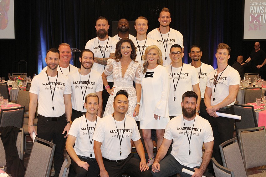 Co-Chairwomen Donna Koffman and Tammy Karp with the Hot Guys