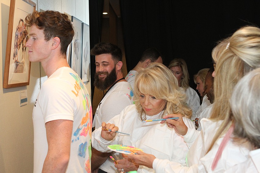 Each Hot Guy was painted on.