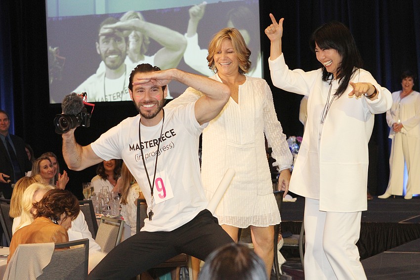 The Hot Guys returned to the stage to strut down the runway.