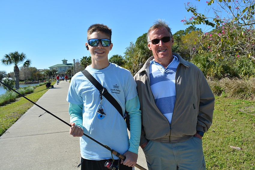 Orlando 15-year-old Peyton Ramos, pictured with his grandfather, Lakewood Ranch's Joe Pfeiffer,  won a fishing trophy three of five years competing, but not this year.