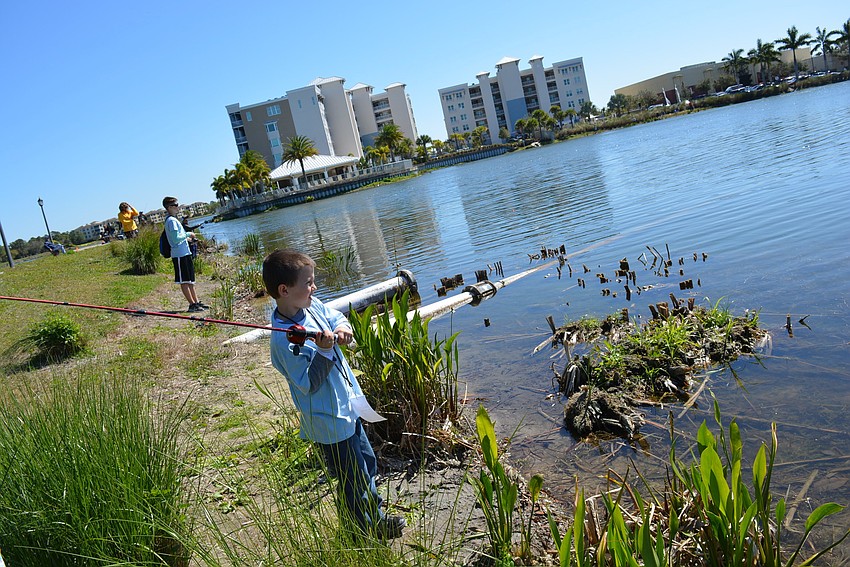 Lakewood Ranch 6-year-old Elliott Eubanks  said he loves fishing even though he didn't catch any fish. 