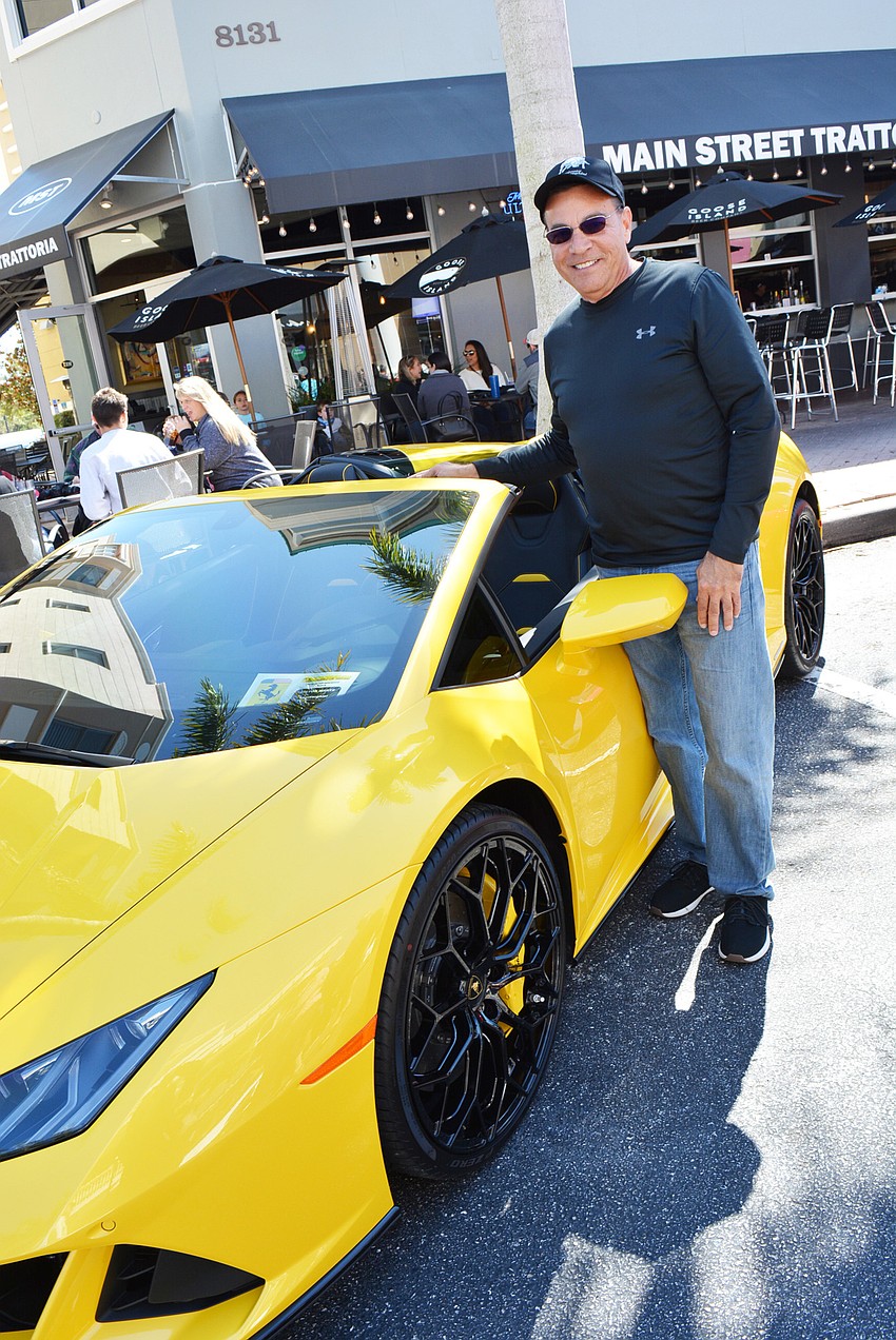 Lakewood Ranch's Victor Martz brought out his 2-week-old Lamborghini Huracán EVO.