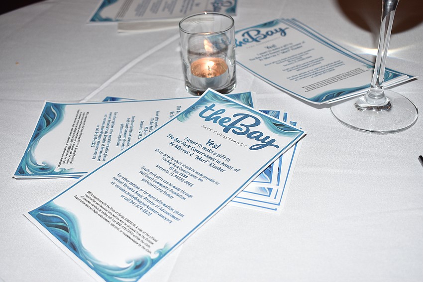 Attendees were encouraged to donate to the Bay Park Conservancy in memory of Murf.