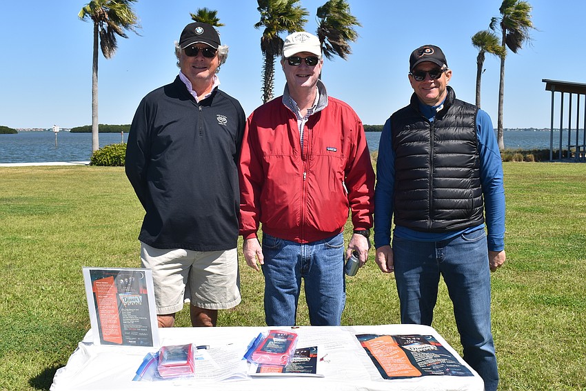 Gary Ulrich, Steve Branham and Dave Odenath of the Garden Club.