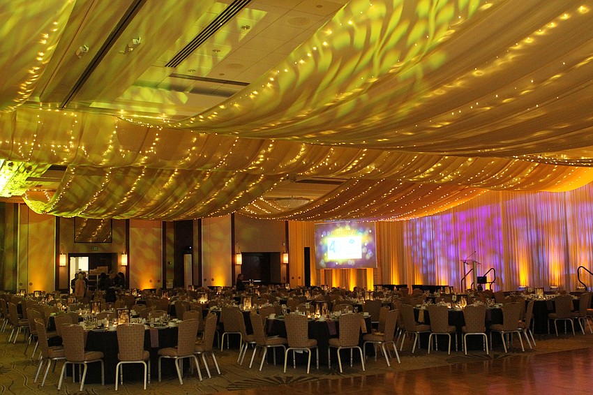 The night had a vibrant green look.