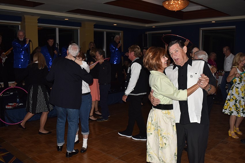 Attendees quickly took to the dance floor when the music got going.