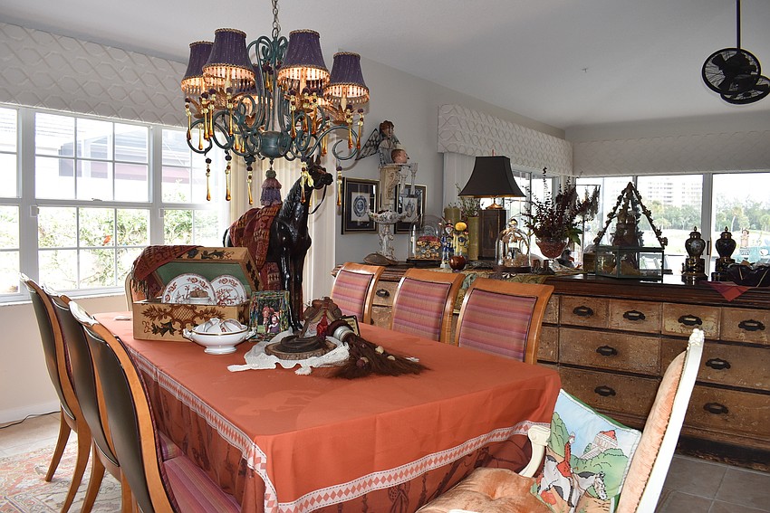 On Lammers' table sits memories of all her horses, including part of her first horse's tail.