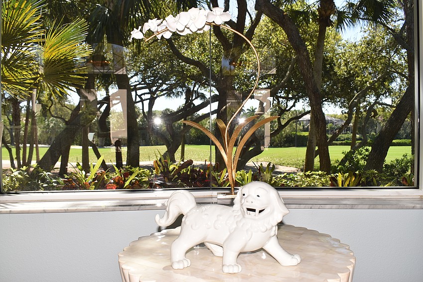 The decorations in the home came with the purchase.