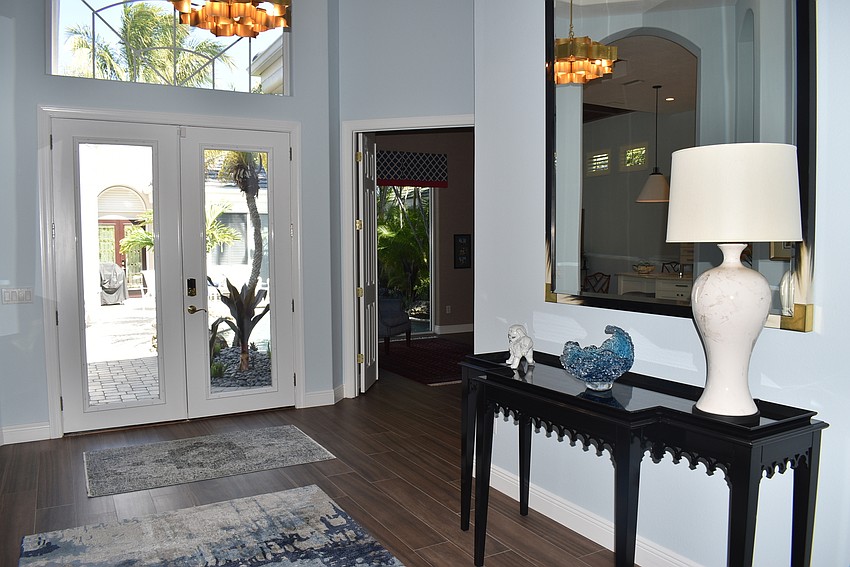 The entry way brings a lot of light in.