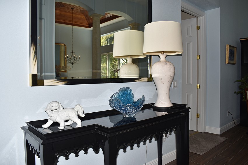 The home came with many of the art pieces.