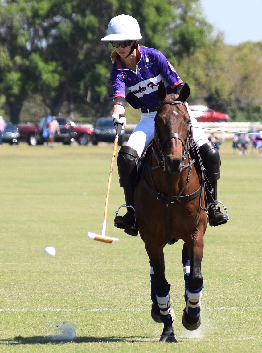 Avalon Farms' Kylie Sheehan launches a goal during the Sarasota Women's Challenge.