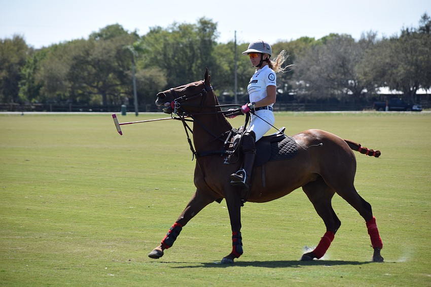 San Saba's Taylor Scilufo and her teammates finished third in the elite field.