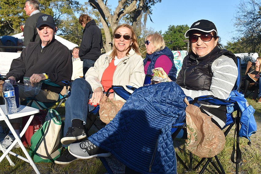 Pat and Judy Mellett and Louise Abbete