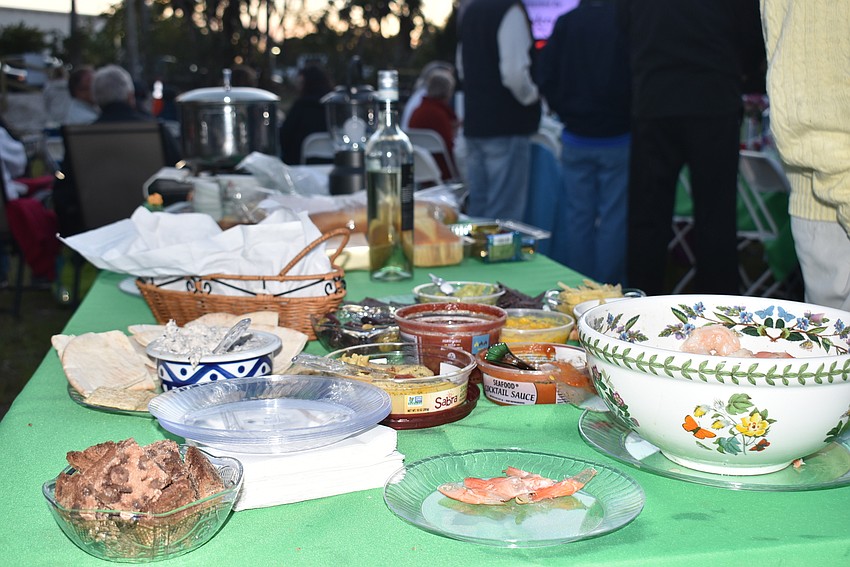Those with tables brought prepared food for their picnics.