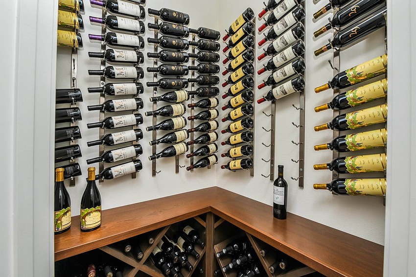 The Langteaus have a wine closet. Photo courtesy of Angela Nutter.