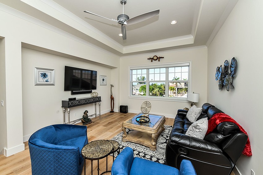 One of the many gathering spaces in the Langteau home. Photo courtesy of Angela Nutter.
