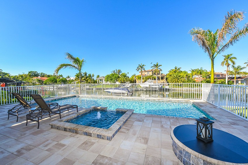 The backyard leads to the dock with Maya Dream. Photo courtesy of Angela Nutter.