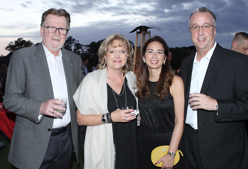 Dick and Lisa Harris with Melanie Colletti and Tony Burdett