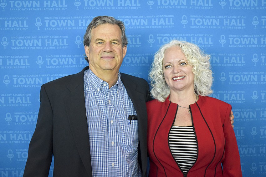 Sam Quinones and moderator Melissa Larkin-Skinner