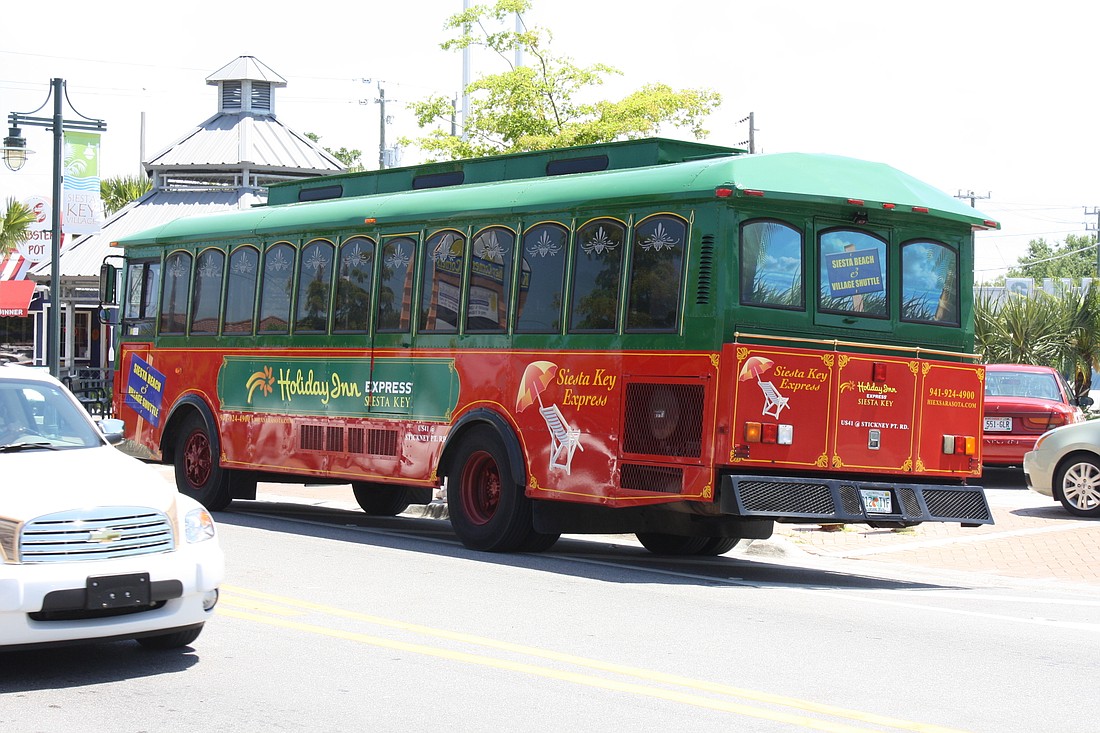 The Siesta Key Breeze Trolley serviced more than 350,000 riders in 2019, but residents hope to see improvements on the line. File photo