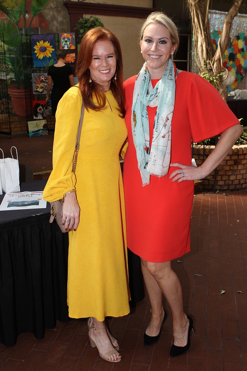 Honorary chairwoman Terri Klauber and Nikki Taylor