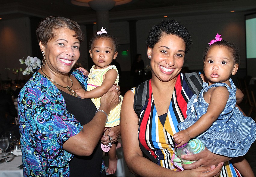 Cynthia Davis with Aribella, Anistasia and Nicole Vassell