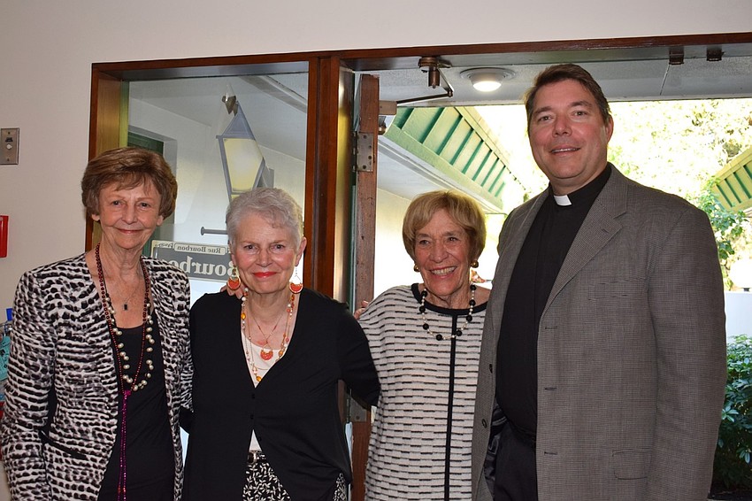 Beverly Henry, Gloria Detwiler, Jane Perin and Rev. Dave Marshall. Photo courtesy of Tom Thomas.