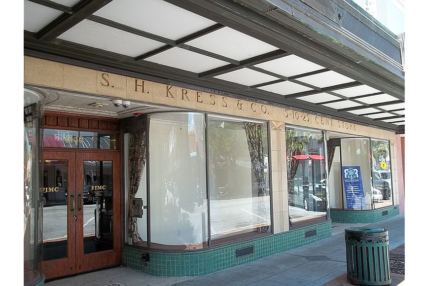 The majority of the Kress Building, including the ground floor space, is currently vacant. Photo courtesy Wikimedia Commons.