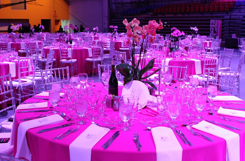 The night had a pink hue.