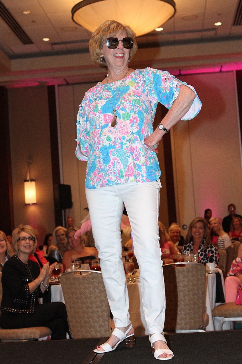 The show's first half had models wearing clothing from Panache.