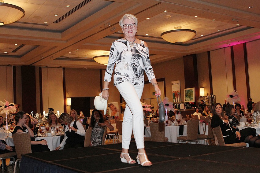 The show's first half had models wearing clothing from Panache.