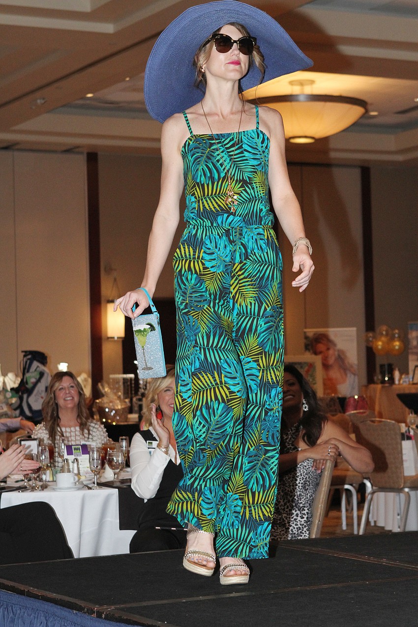 The show's first half had models wearing clothing from Panache.