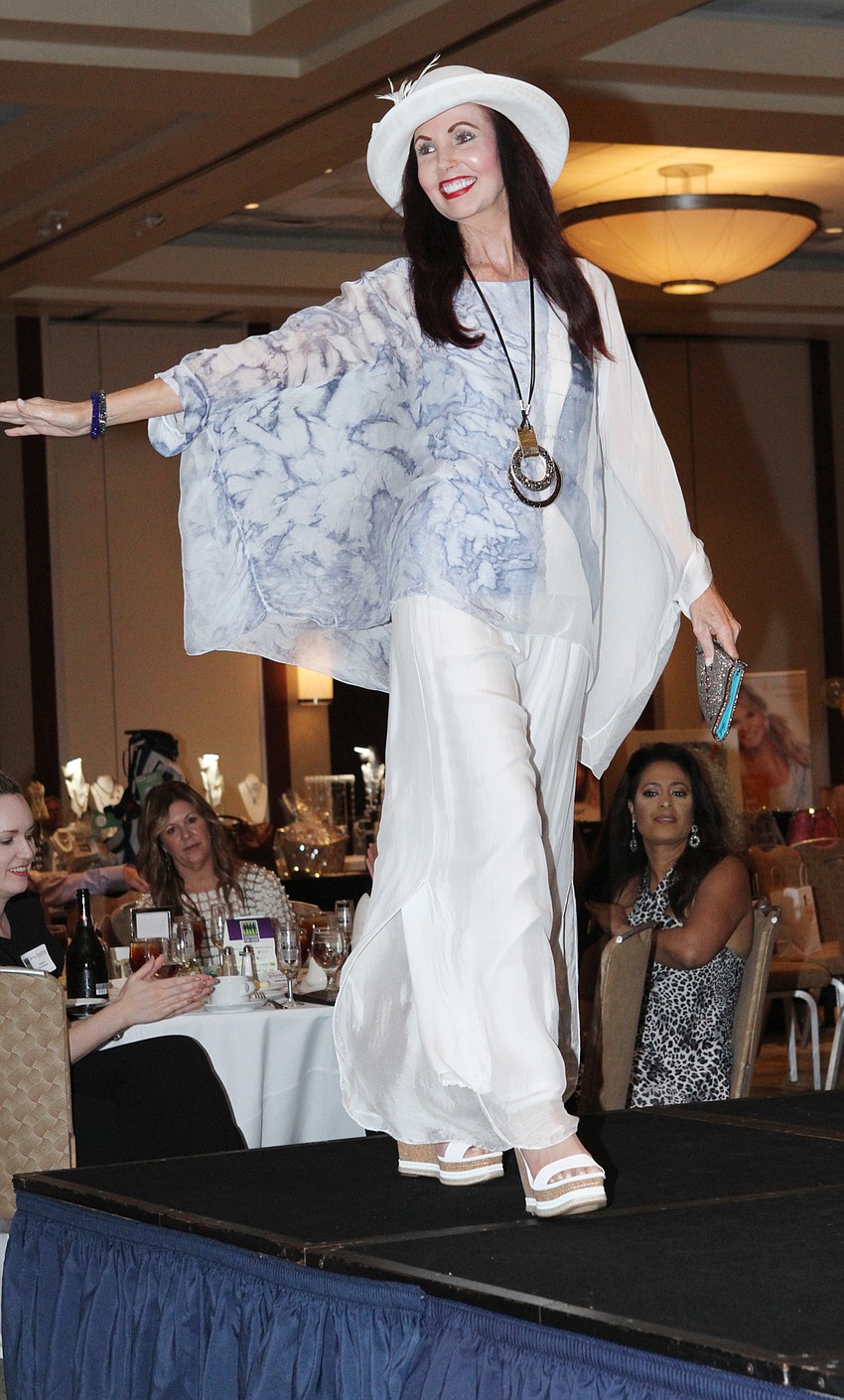 The show's first half had models wearing clothing from Panache.