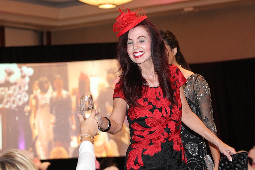 The show's first half had models wearing clothing from Panache.