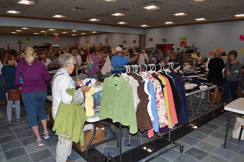 Departments were kept organized by diligent volunteers.