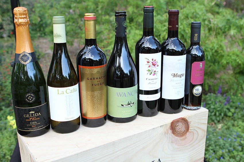 The event had seven types of wine to choose from.